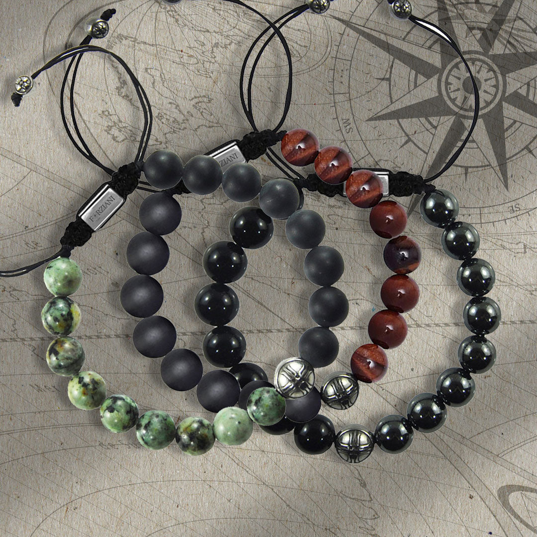 Spiritual Beaded Bracelets For Men | Gemstone Beads Bracelet – Forziani