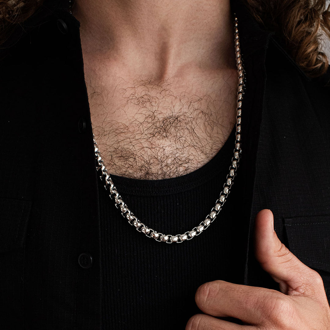Catalyst Box Chain Necklace Silver - 8mm