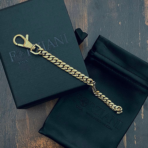 Crescent Link Chain Bracelet Gold - 8mm