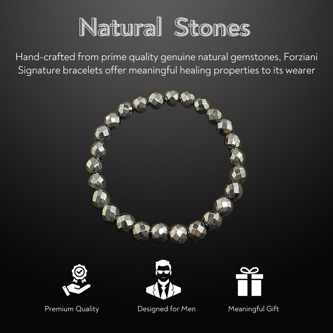 Earth Spirit Beaded Bracelet Hematite, 8mm