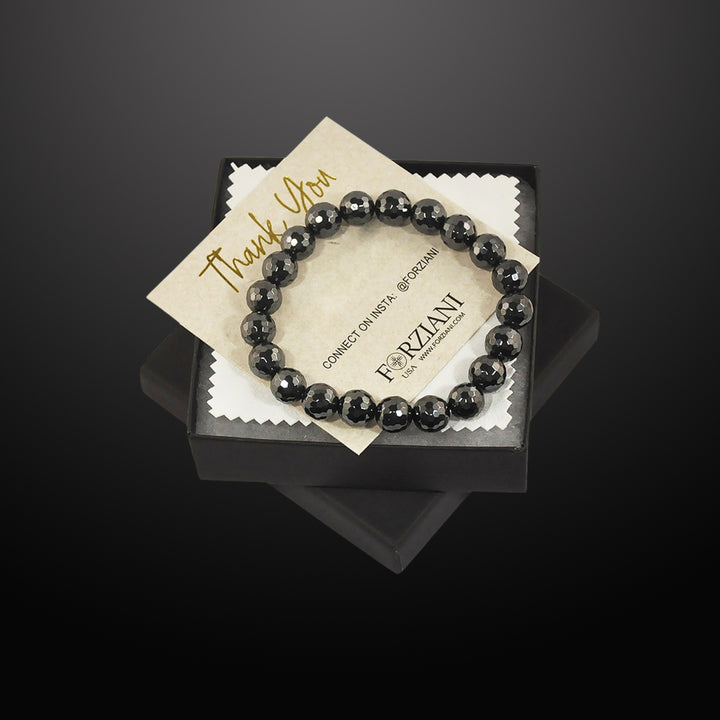 Hematite Beaded Bracelet for Men, 10mm