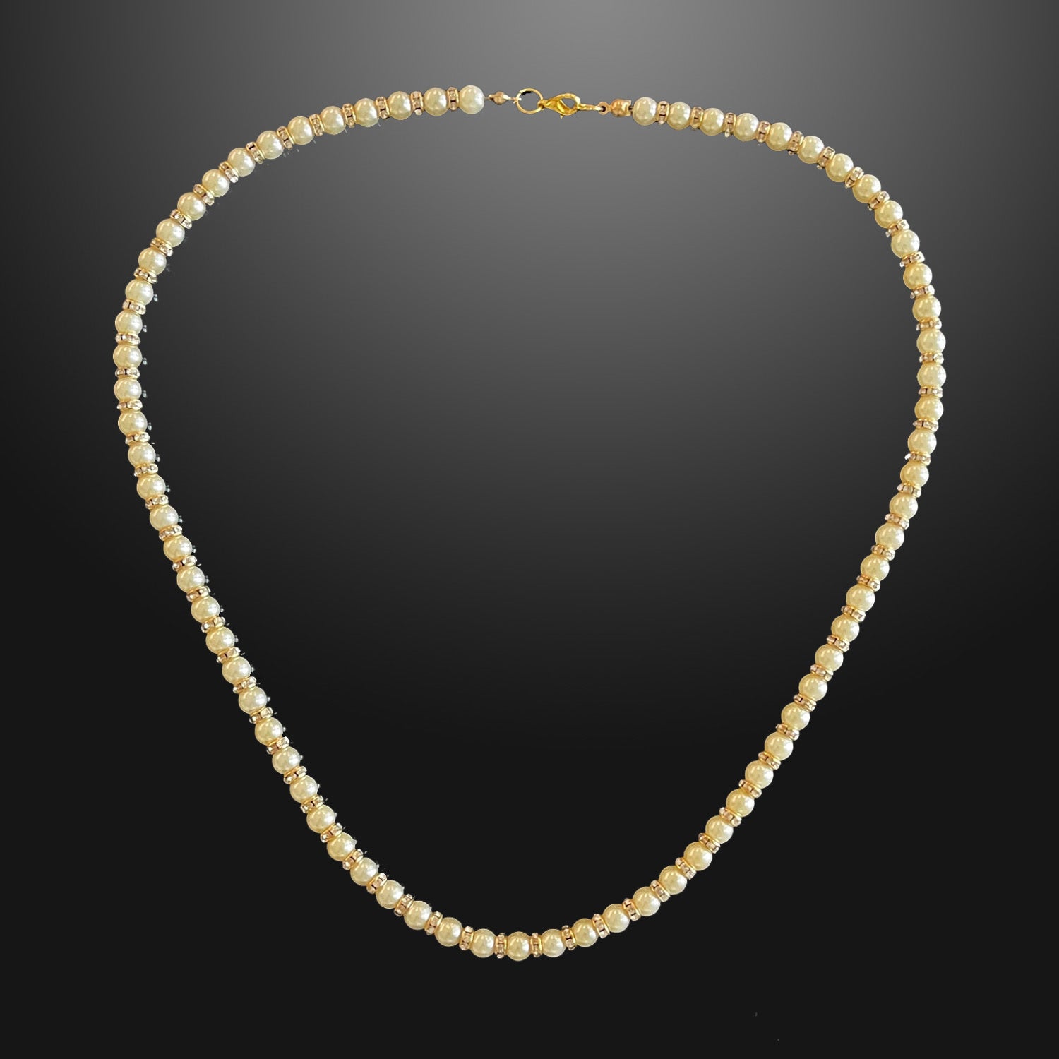 Men's Ivory Pearls Necklace, Gold – Forziani