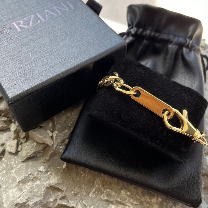 Modern Link Chain Bracelet Gold - 8mm