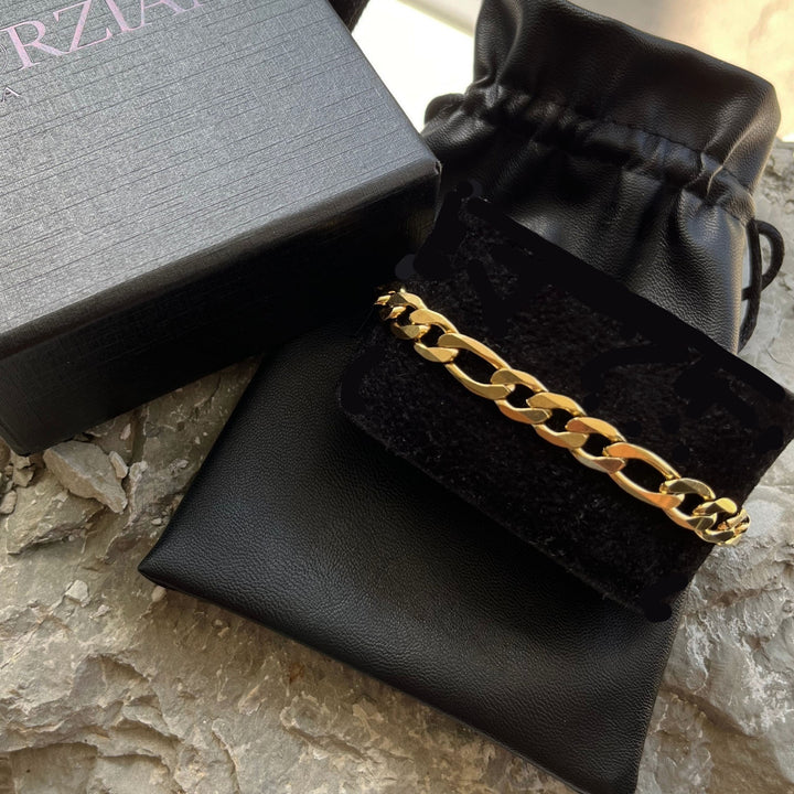 Modern Link Chain Bracelet Gold - 8mm