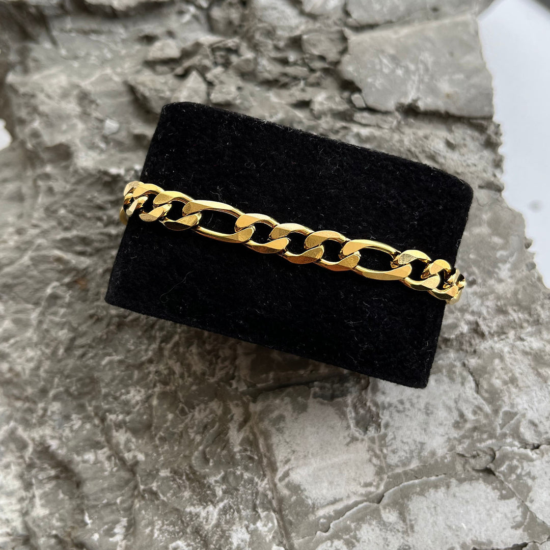 Modern Link Chain Bracelet Gold - 8mm