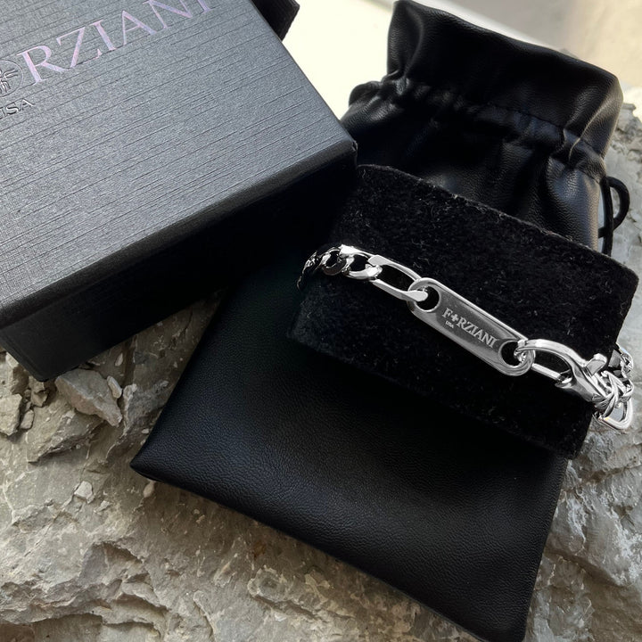 Modern Link Chain Bracelet Silver - 8mm