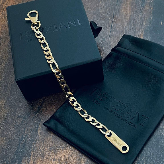 Modern Link Chain Bracelet Gold - 8mm