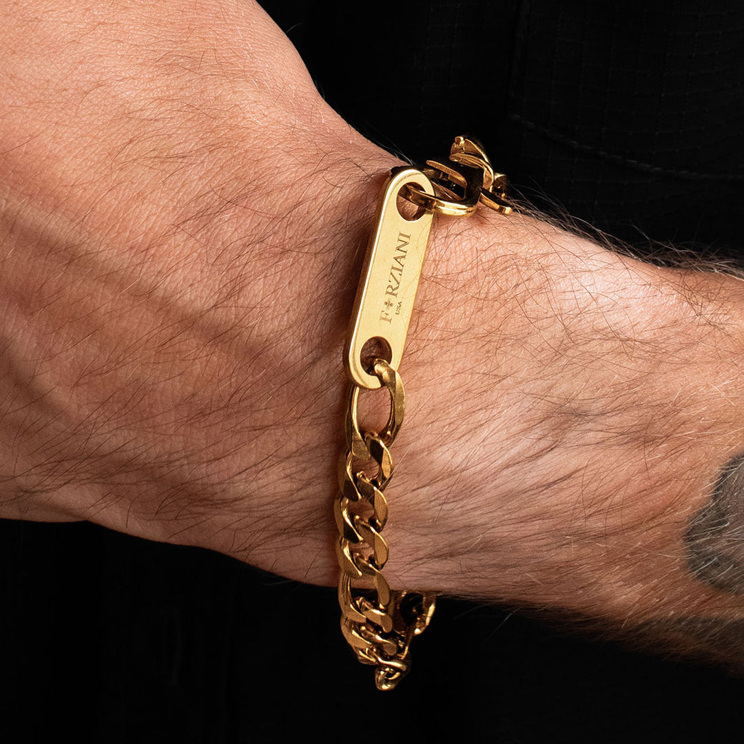 Modern Link Chain Bracelet Gold - 8mm