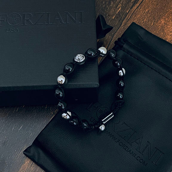 Nimbus Black Onyx Signature Beads Bracelet, 8mm