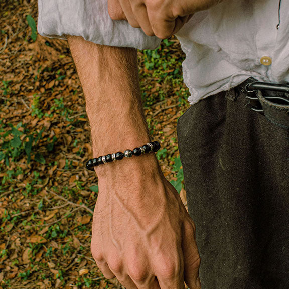 Nimbus Black Onyx Signature Beads Bracelet, 8mm