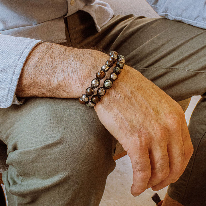 Nimbus Bronzite Signature Beads Bracelet, 8mm