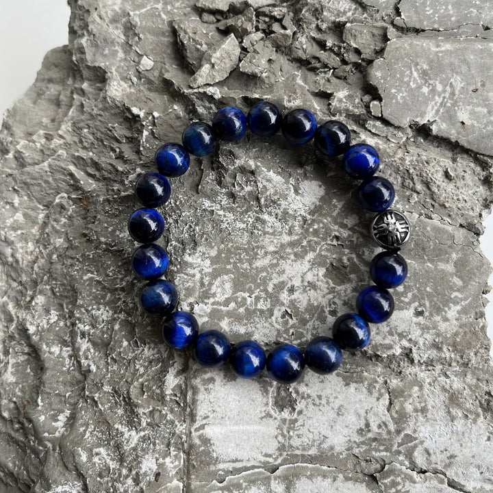 Power Beads Bracelet Blue Tiger's Eye, 10mm