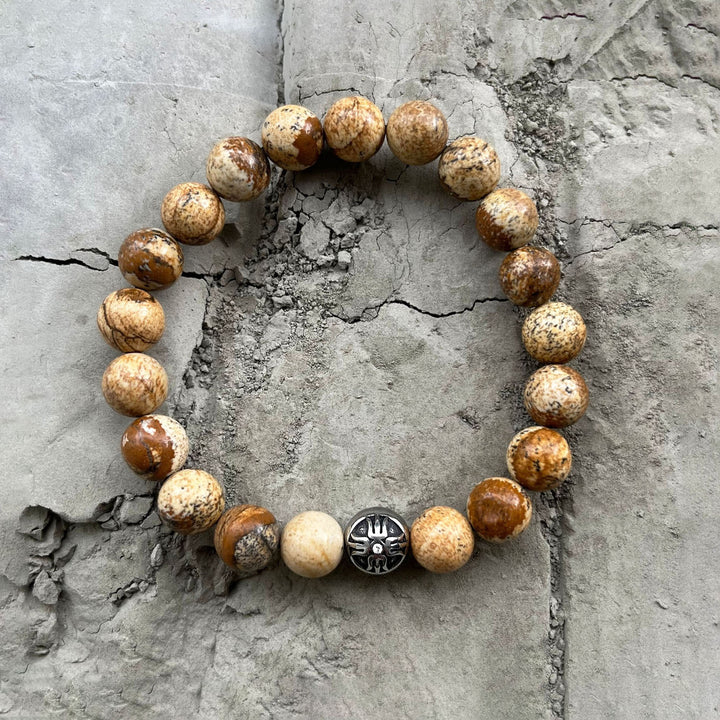 Power Beads Bracelet Jasper, 10mm