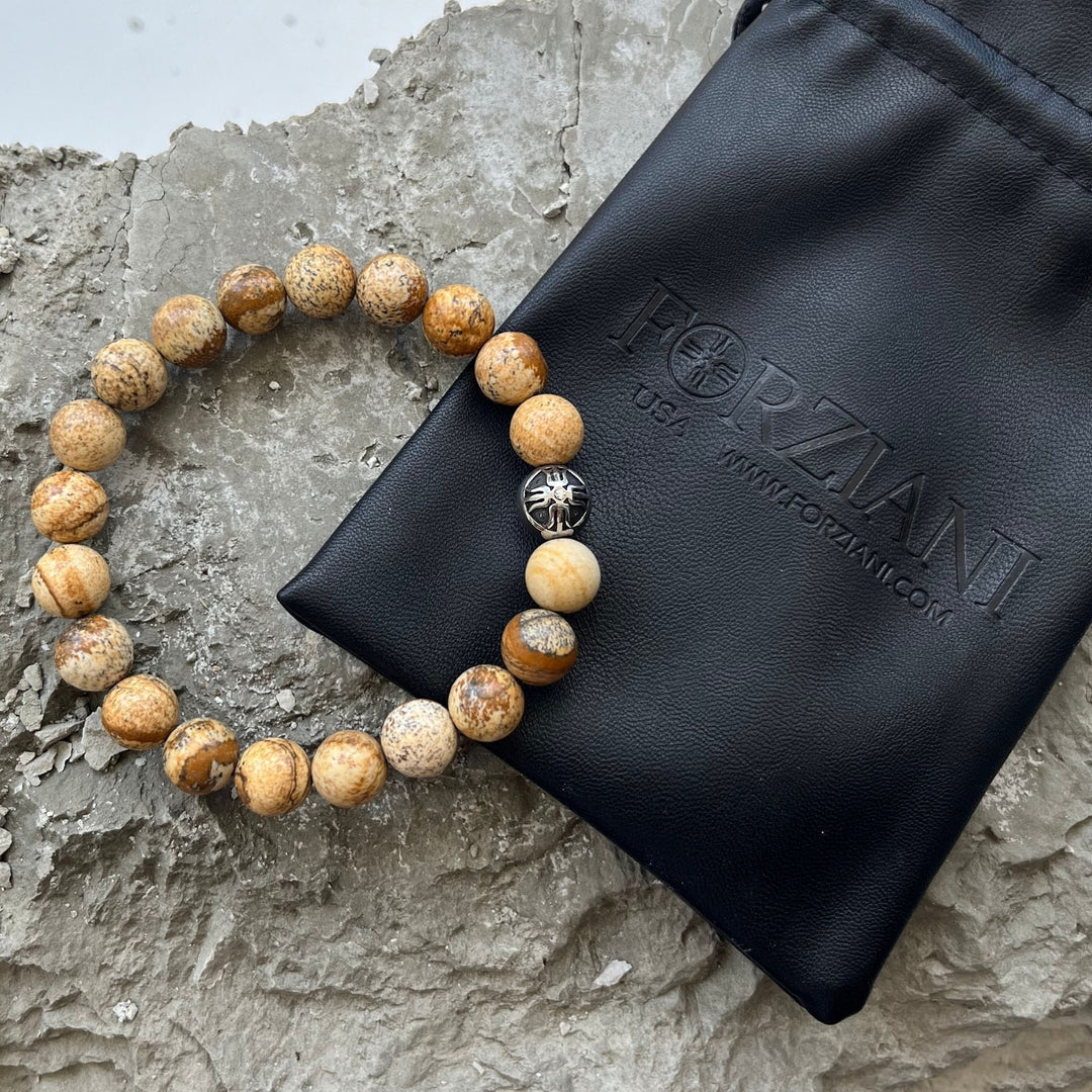 Power Beads Bracelet Jasper, 10mm