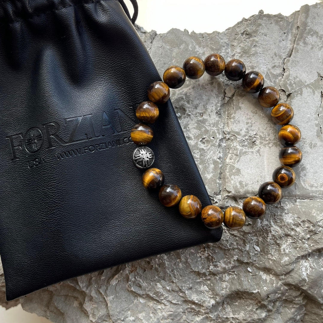 Power Beads Bracelet Tiger's Eye, 10mm