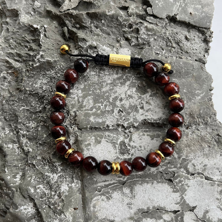 Summit Men’s Beaded Bracelet Tiger's Eye Gold, 6mm