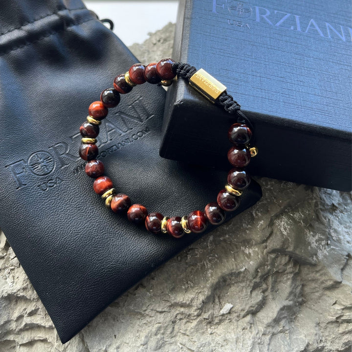 Summit Men’s Beaded Bracelet Tiger's Eye Gold, 6mm