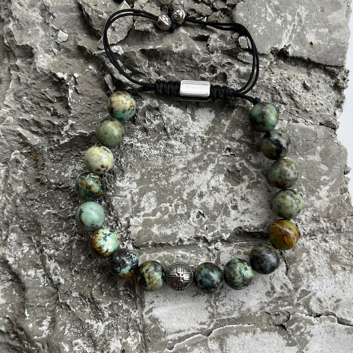 Summit Men’s Beaded Bracelet Turquoise, 10mm
