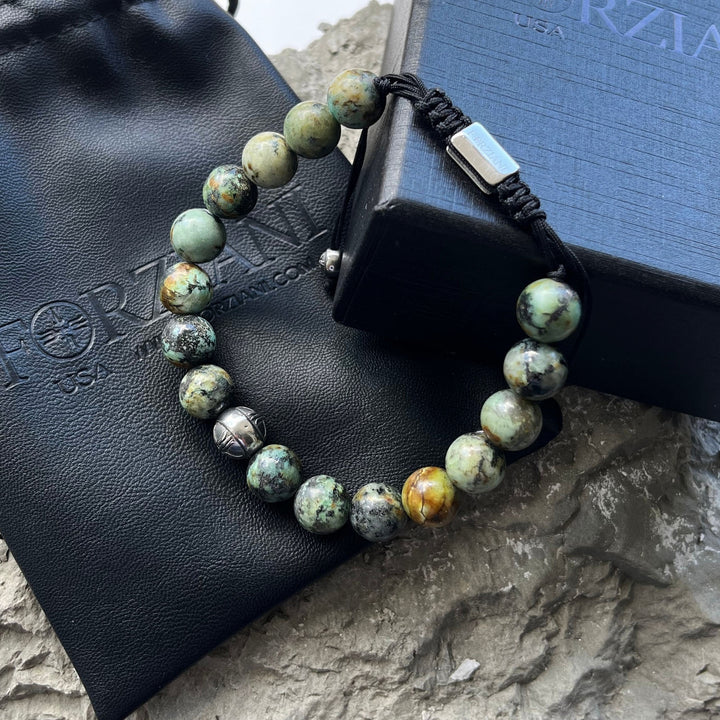 Summit Men’s Beaded Bracelet Turquoise, 10mm
