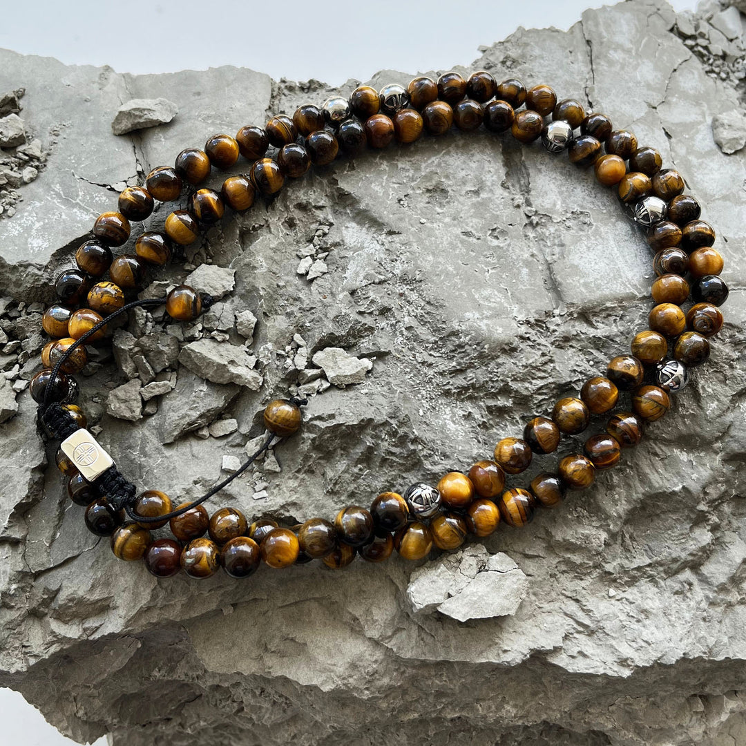 Valor Tiger Eye Beaded Necklace