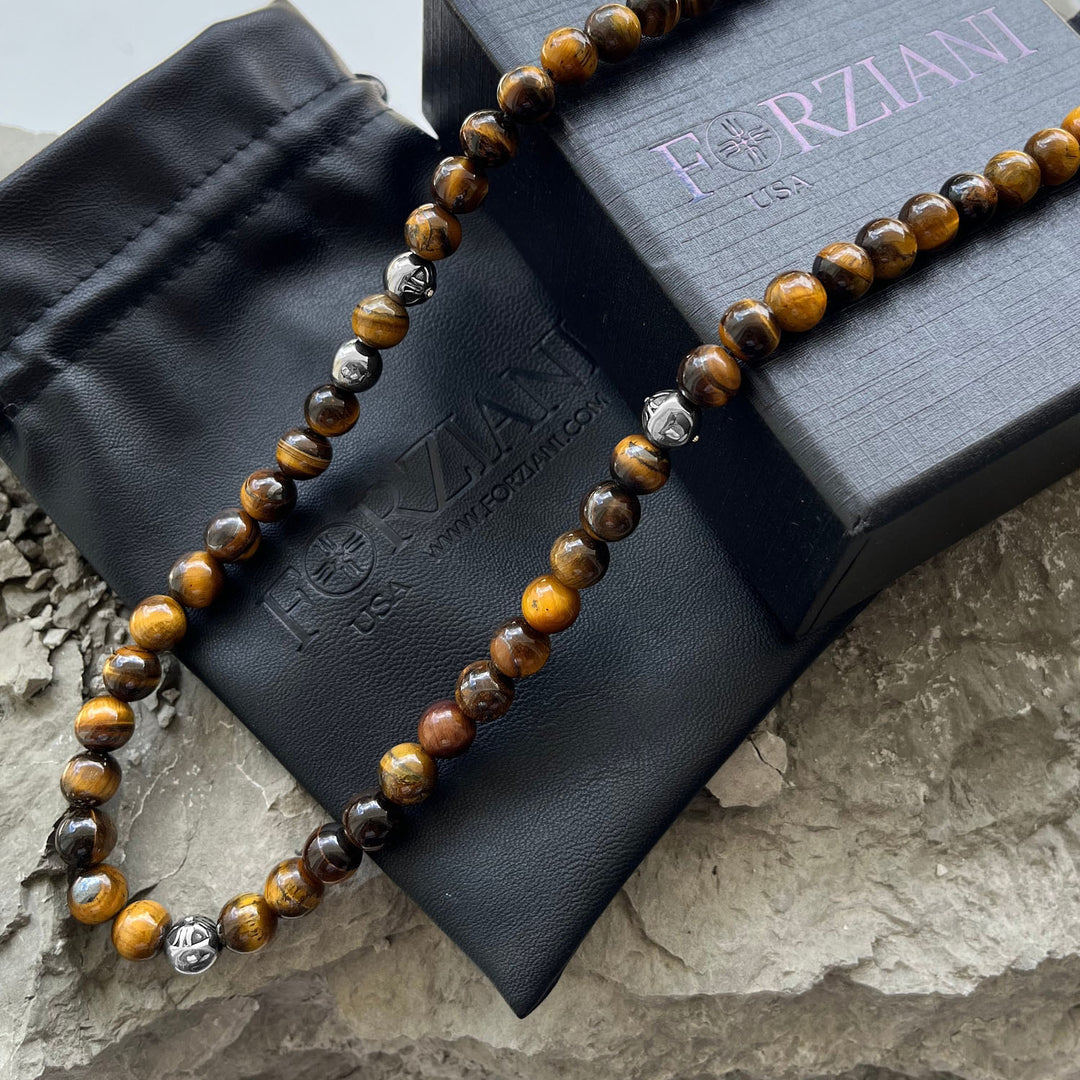 Valor Tiger Eye Beaded Necklace