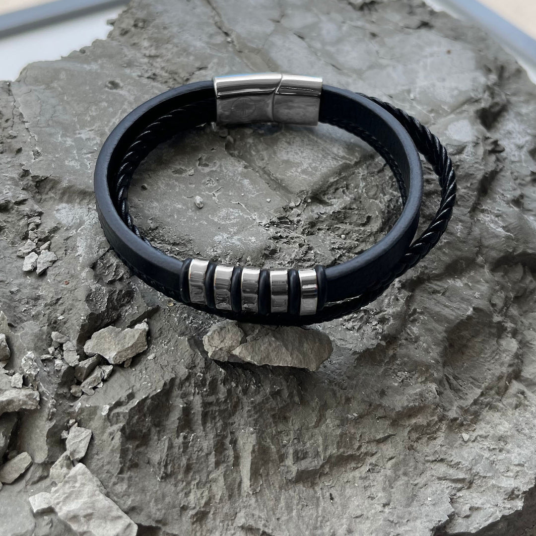 Voyager Multilayered Nappa Leather Bracelet