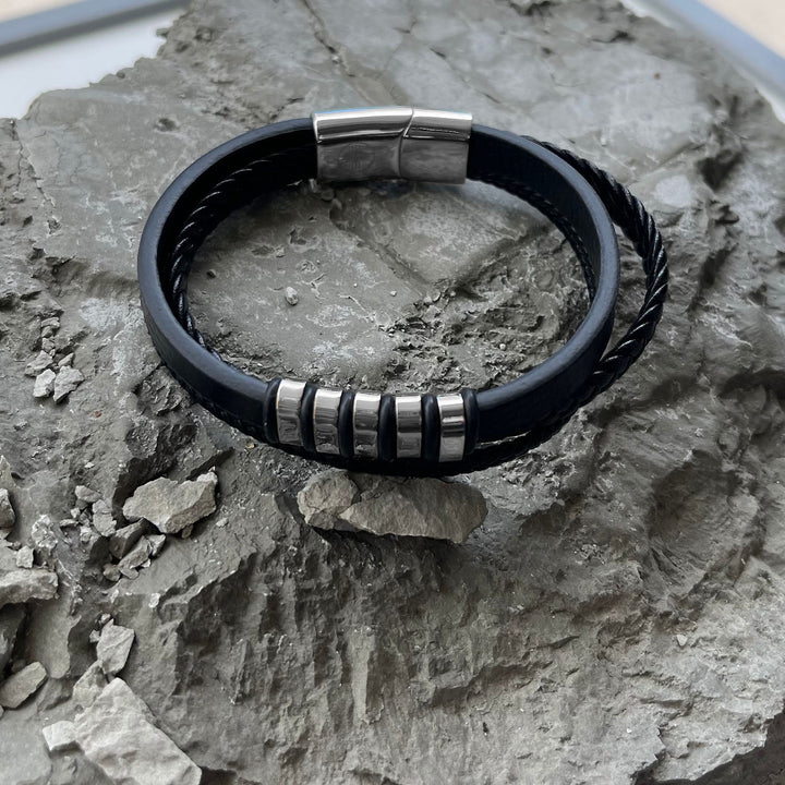 Voyager Multilayered Nappa Leather Bracelet