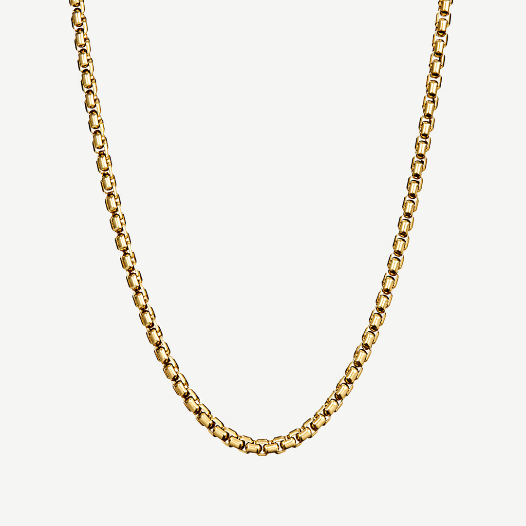 Catalyst Box Chain Necklace Gold - 8mm – Forziani