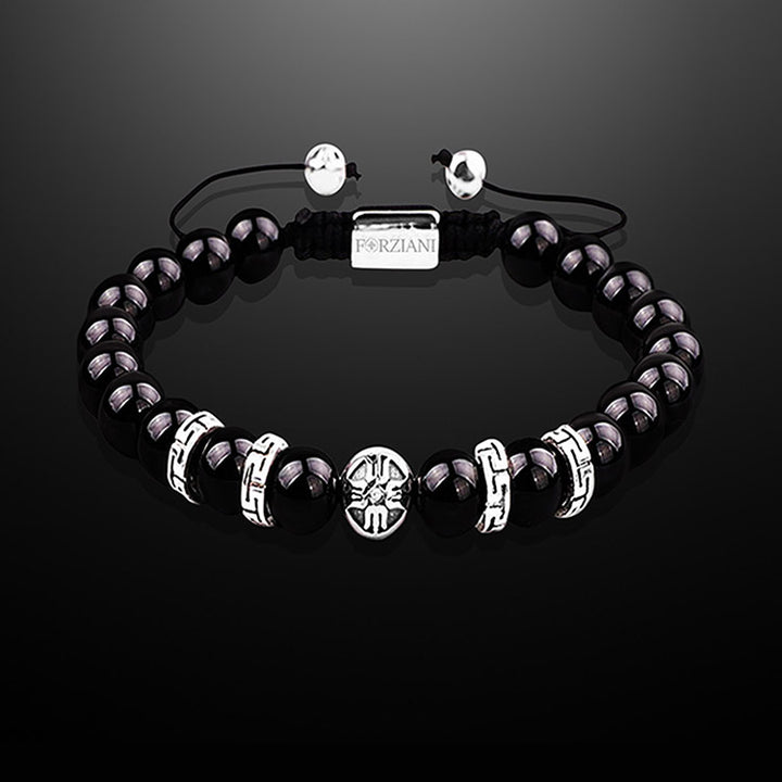 Equinox Men’s Beaded Bracelet Black Onyx, 8mm
