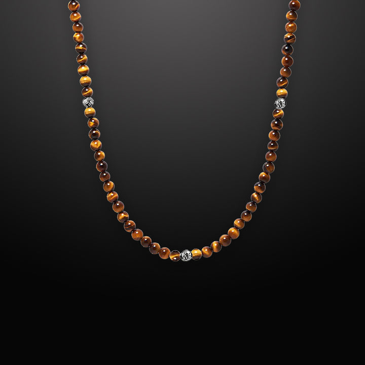 Summit Men’s Beaded Necklace Tiger’s Eye