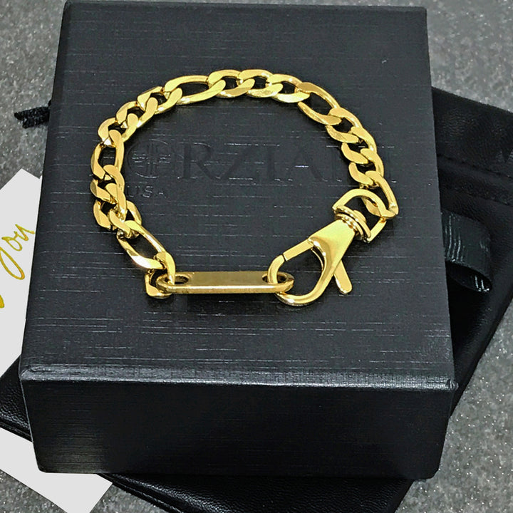 Modern Link Chain Bracelet Gold - 8mm