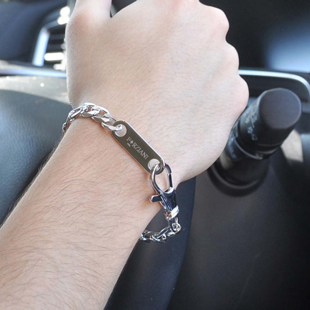 Modern Link Chain Bracelet Silver - 8mm