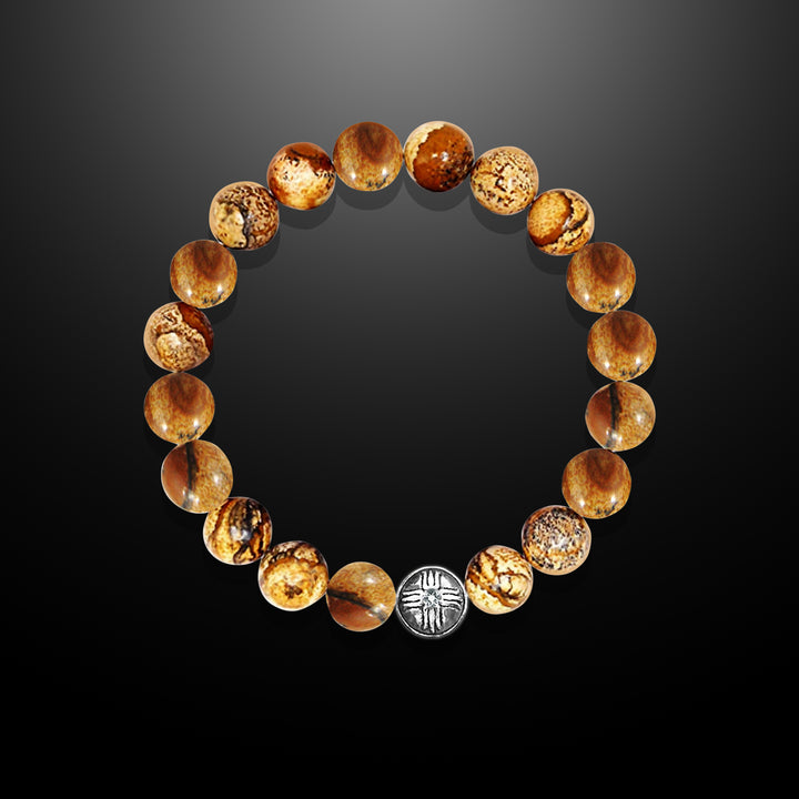 Power Beads Bracelet Jasper, 10mm