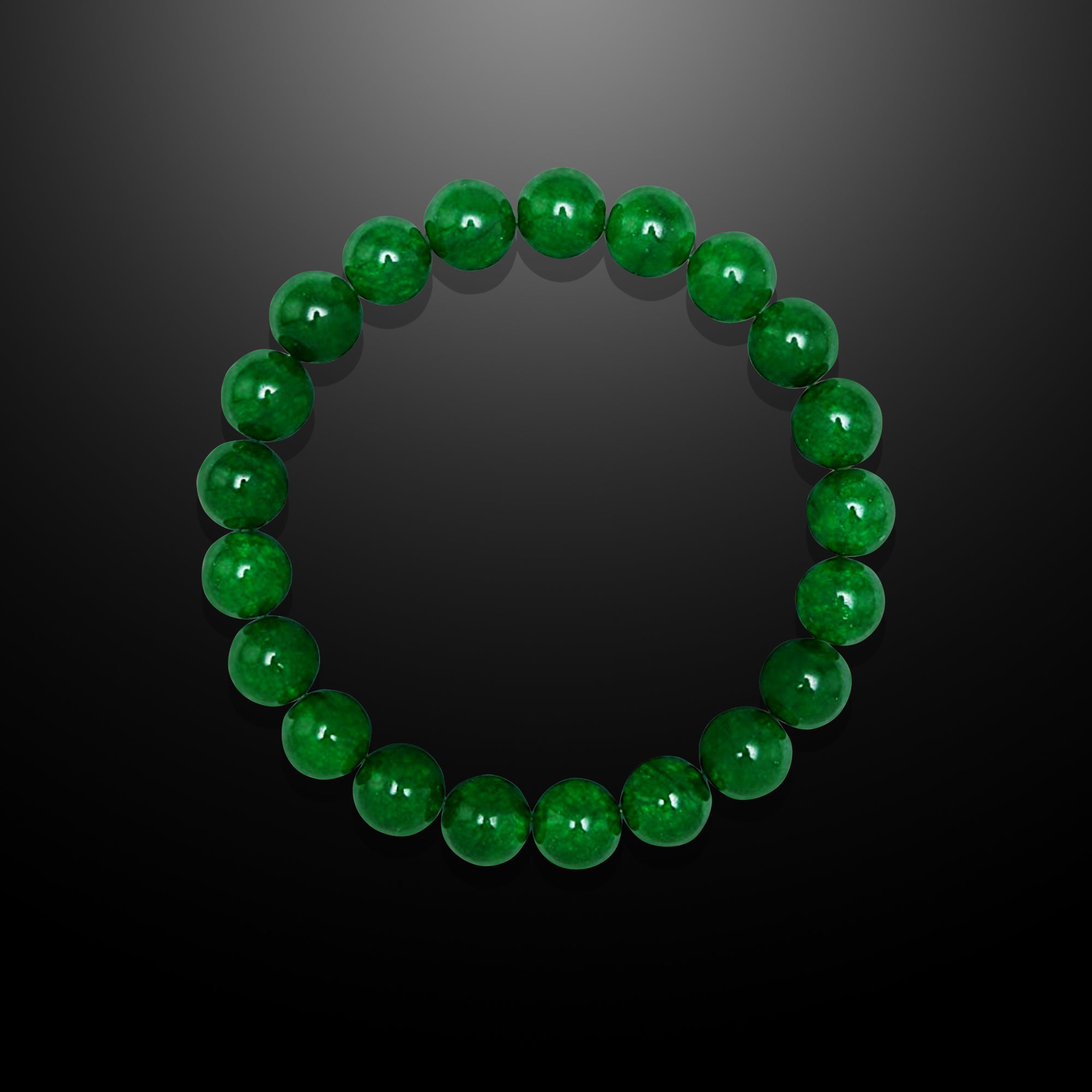 Green Jade Beaded Bracelet for Men, 10mm – Forziani