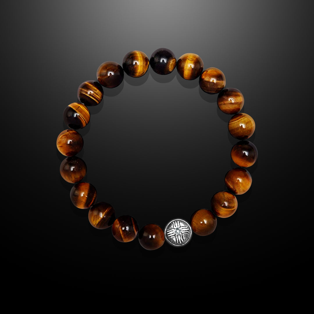 Power Beads Bracelet Tiger's Eye, 10mm