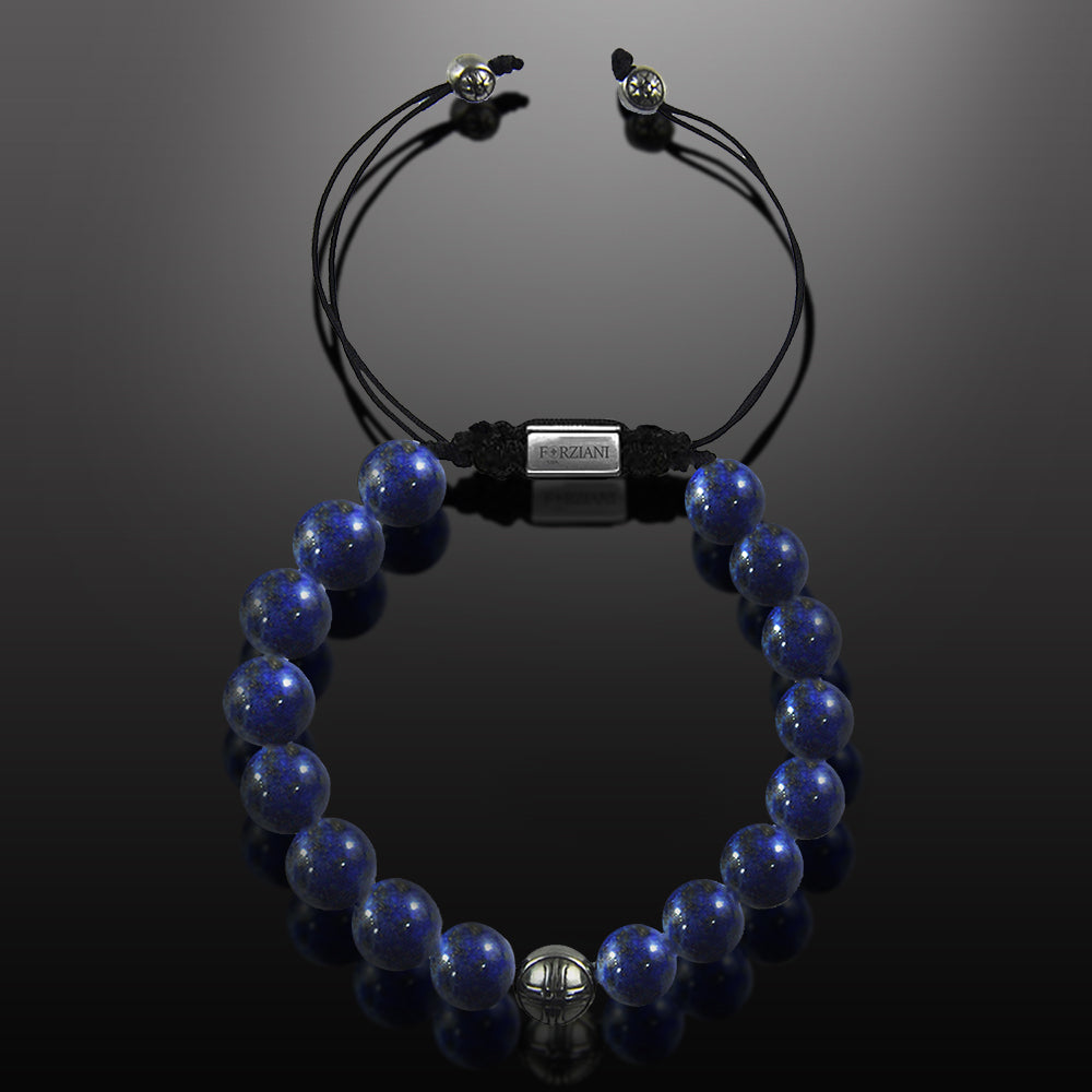 Summit Men’s Beaded Bracelet Lapis, 10mm