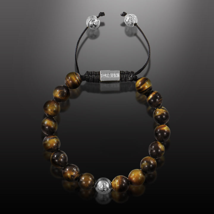 Summit Men’s Beaded Bracelet Tiger’s Eye, 10mm