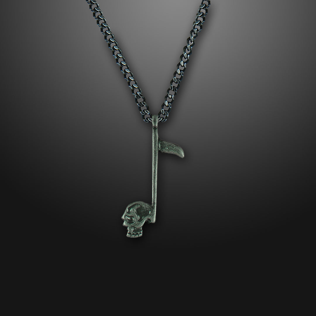 Tomahawk Skull Axe Amulet Necklace