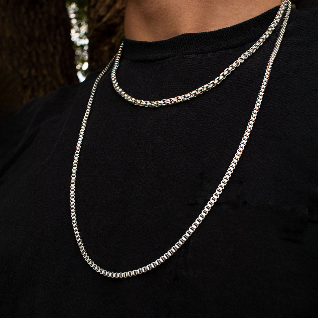 Box + Vine Link Chain Stack – Forziani