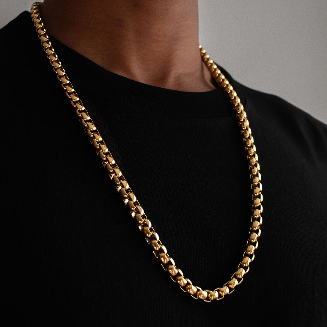 Catalyst Box Chain Necklace Gold - 8mm – Forziani