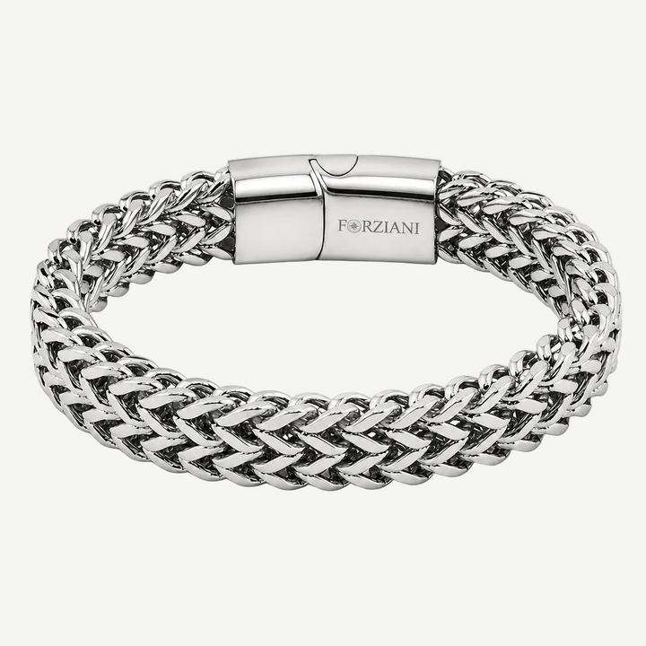 Chevron Woven Link Bracelet Silver - 12mm