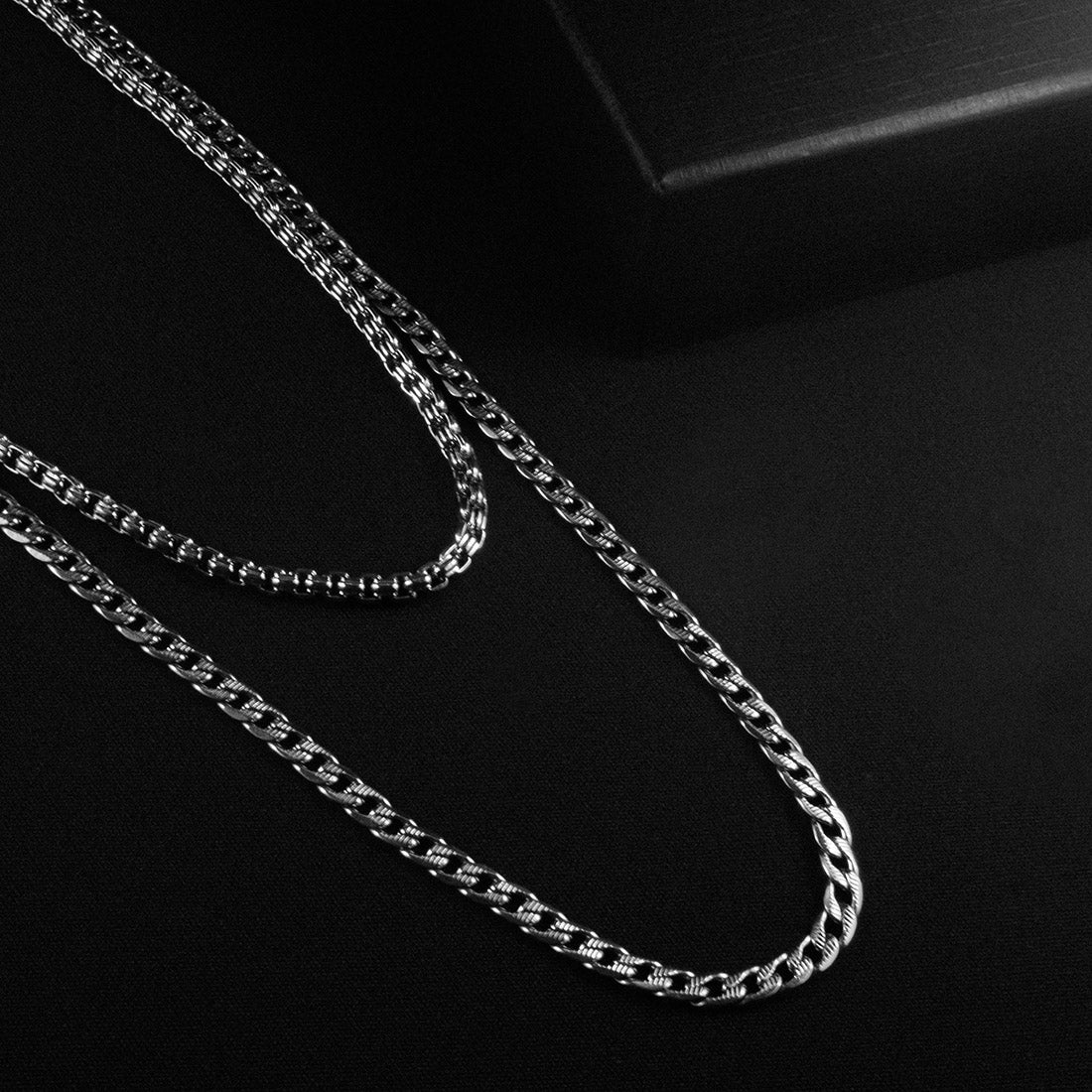 【BLACKPURPLE】[BLACKLABEL]Voldi Full Cubic Chain Necklace BLACKPURPLE】Glamourous Voldi Full Cubic Chain Necklace