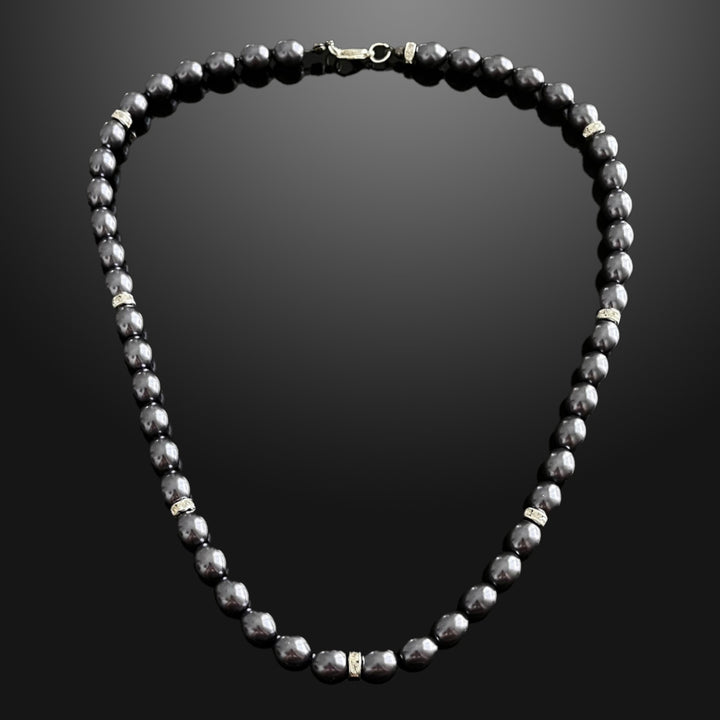 Men’s Black Baroque Pearl Choker