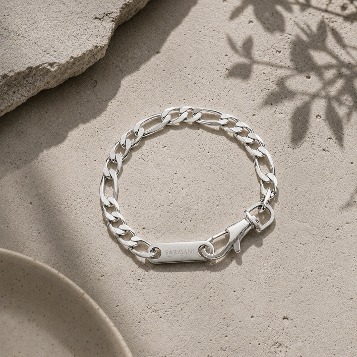 Modern Link Chain Bracelet Silver - 8mm