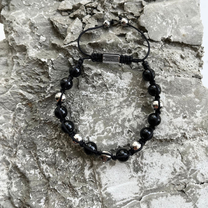 Nimbus Black Onyx Signature Beads Bracelet, 8mm