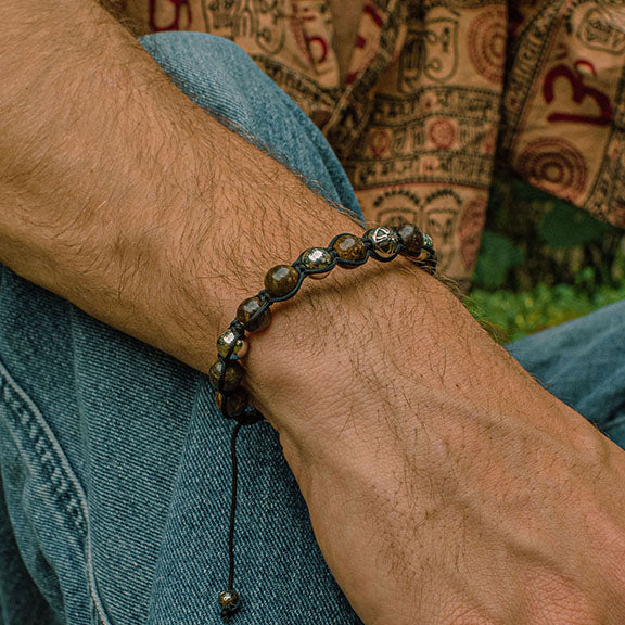 Nimbus Bronzite Signature Beads Bracelet, 8mm