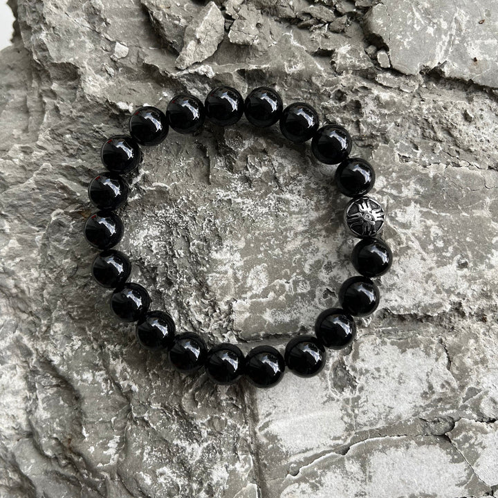 Power Beads Bracelet Black Onyx, 10mm