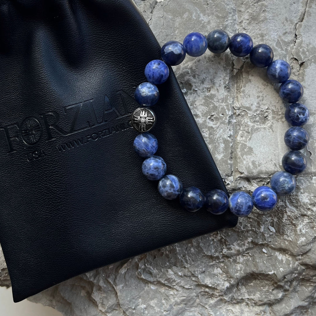 Power Beads Bracelet Dumortierite, 10mm