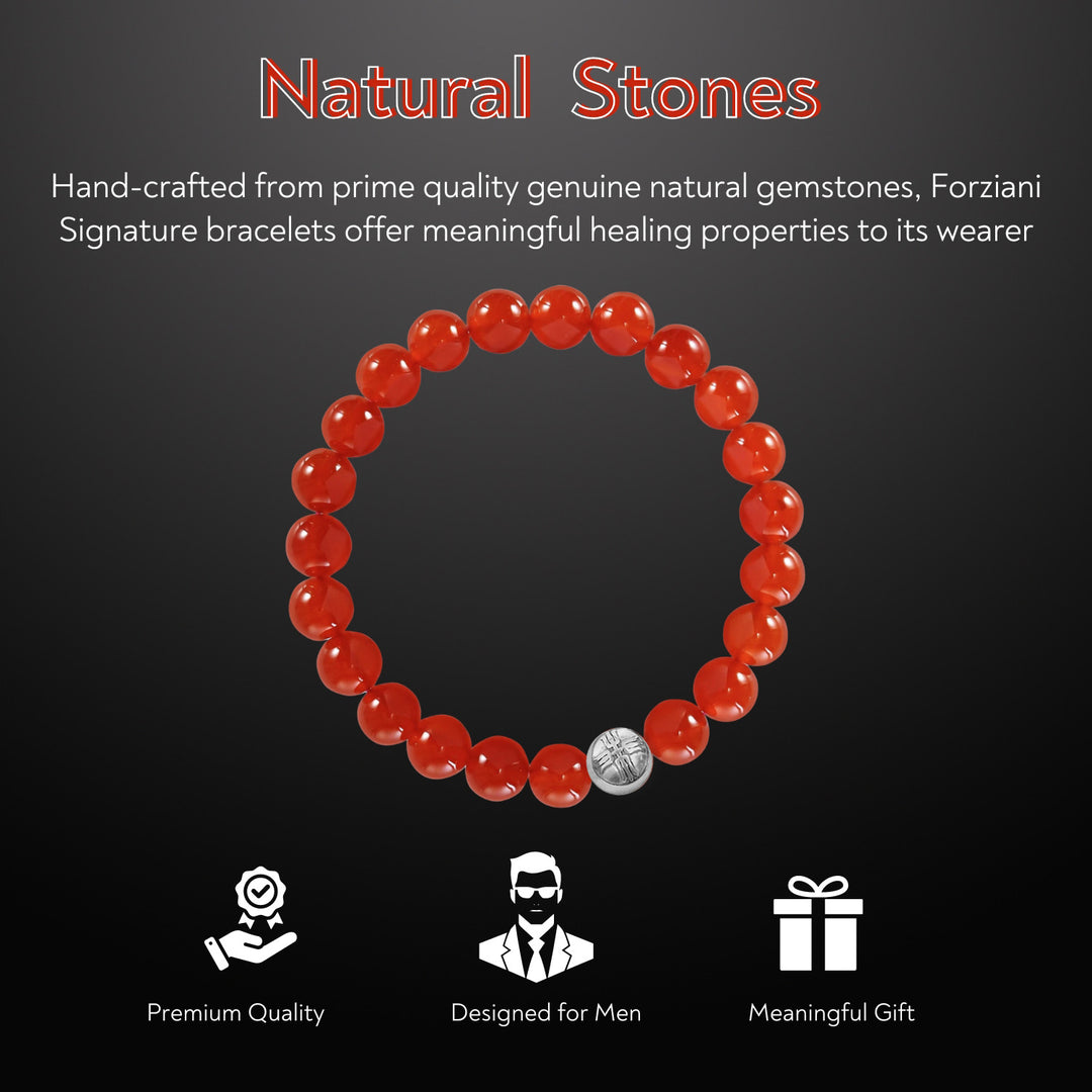 Power Beads Bracelet Red Jade, 10mm