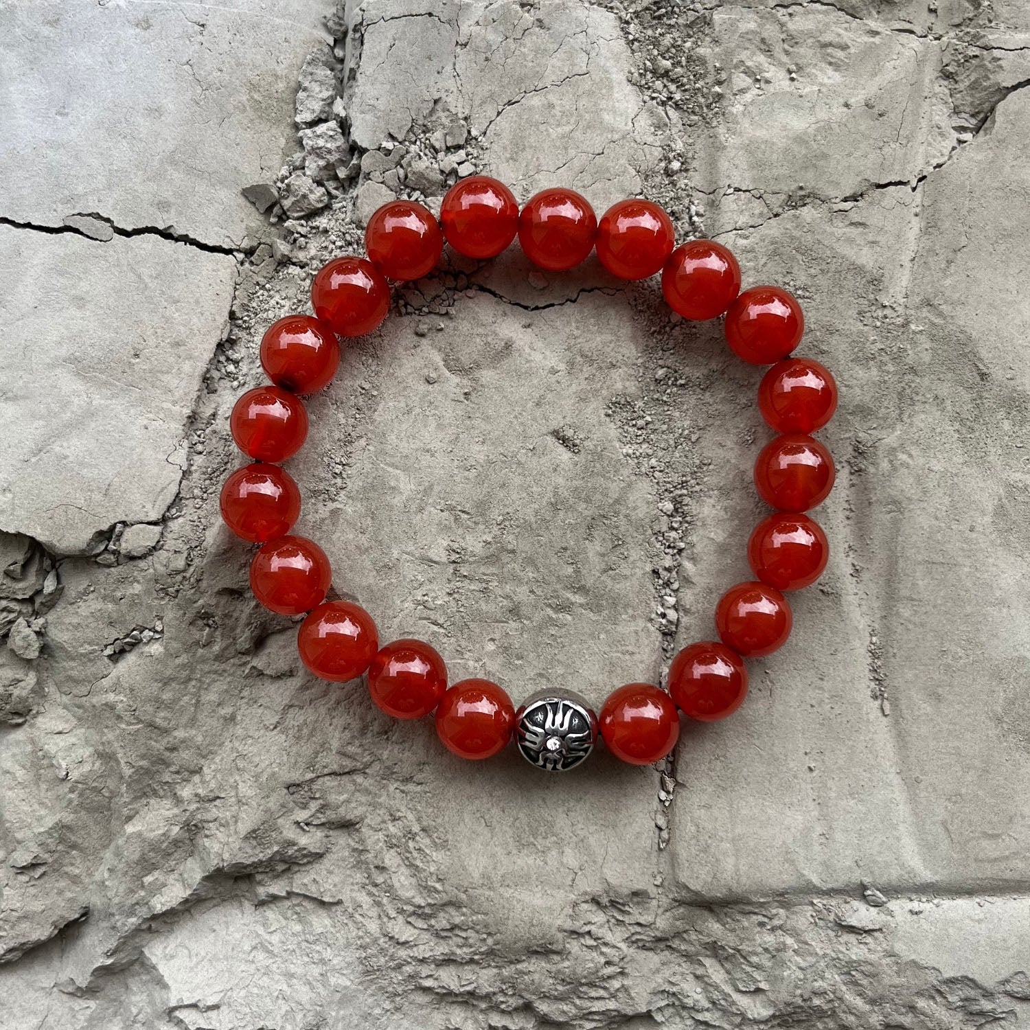 Power Beads Bracelet Red Jade, 10mm – Forziani